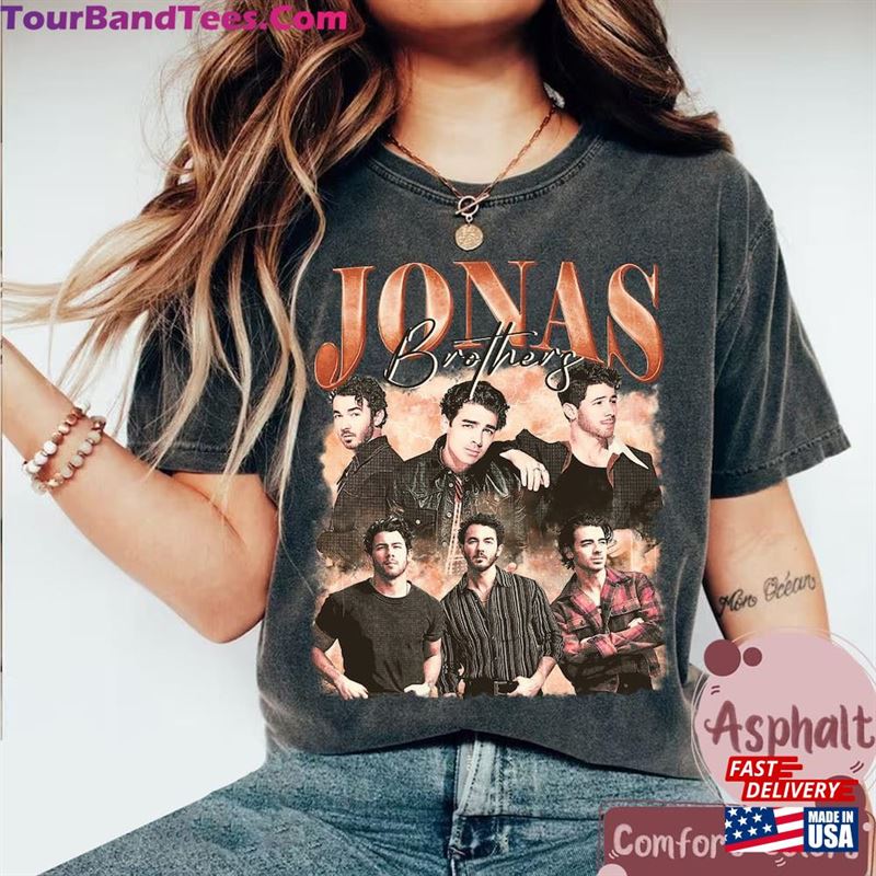 Vintage Jonas Brothers Shirt Five Albums One Night Tour Merch Unisex Hoodie 29Uf123986 – Utopia Fashion