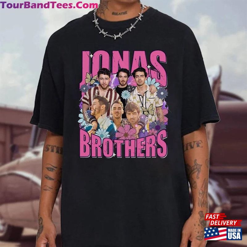 Vintage Jonas Cassette Shirt Five Albums One Night Tour Brother For Fan Tee Sweatshirt Hoodie 29Uf122951 – Utopia Fashion