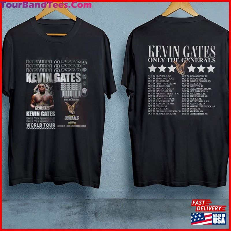 Vintage Kevin Gates Only The Generals Tour T-Shirt Graphic Sweatshirt Concert Shirt 29Uf119236 – Utopia Fashion