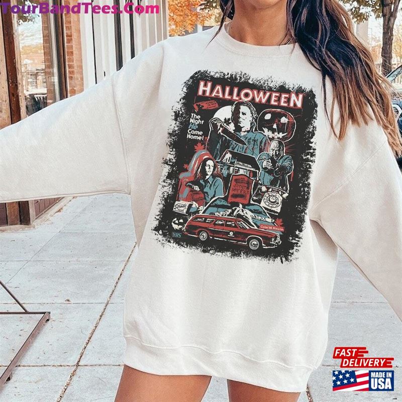 Vintage Michael Myers Halloween Sweatshirt The Night He Came Home Sweater T-Shirt Classic 29Uf131385 – Utopia Fashion