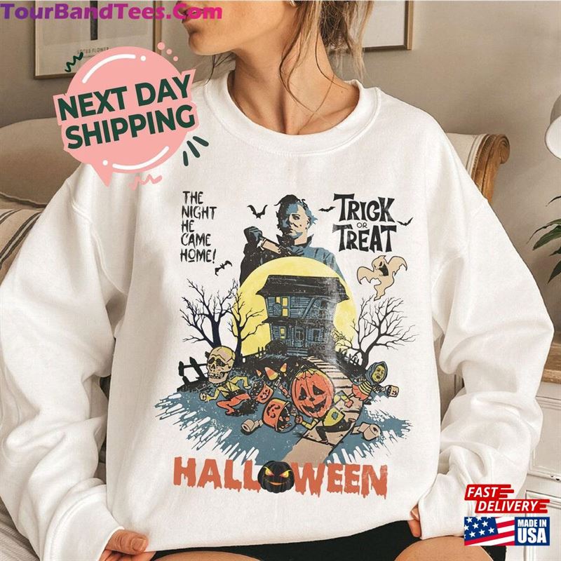 Vintage Michael Myers Sweatshirt Micheal Halloween Shirt Safety Hoodie Unisex 29Uf122680 – Utopia Fashion