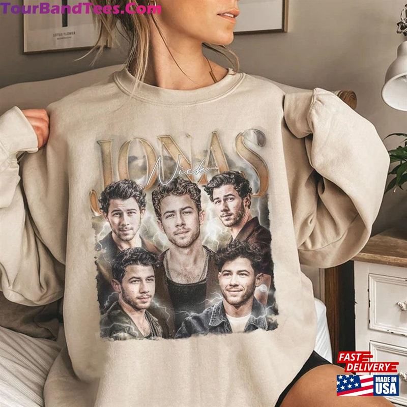 Vintage Nick Jonas T-Shirt Brothers Five Album One Night Tour Sweatshirt Joe Merch Classic Unisex 29Uf131707 – Utopia Fashion