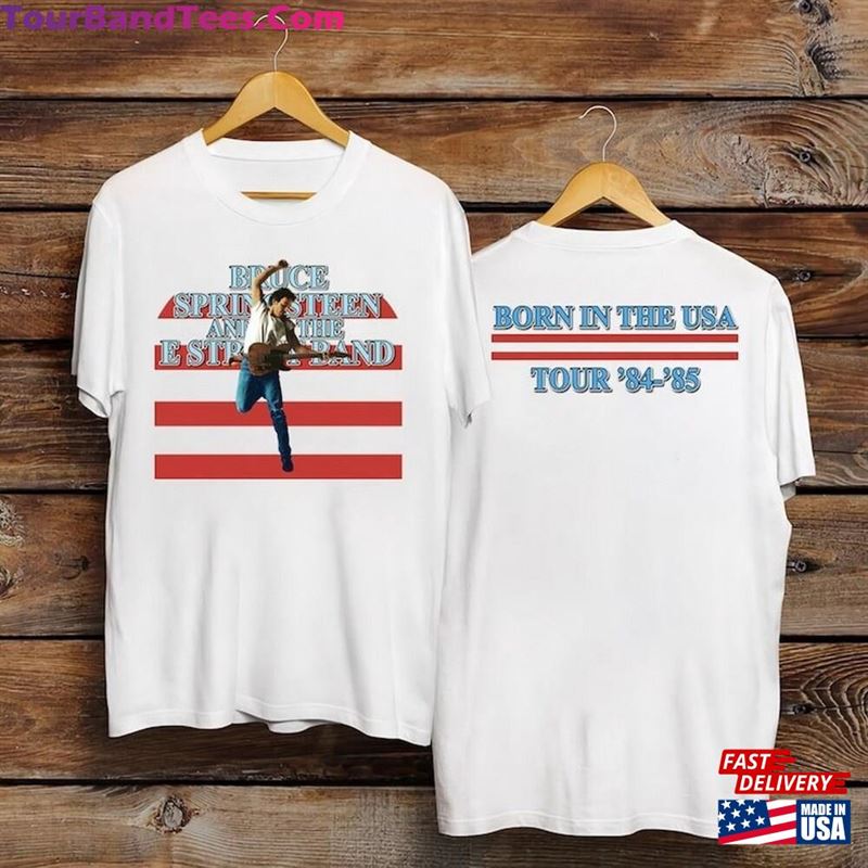 Vintage Old School Band Tee Music Tour Shirt Bruce Springsteen Born In The Usa Tshirt Unisex T-Shirt 29Uf124588 – Utopia Fashion