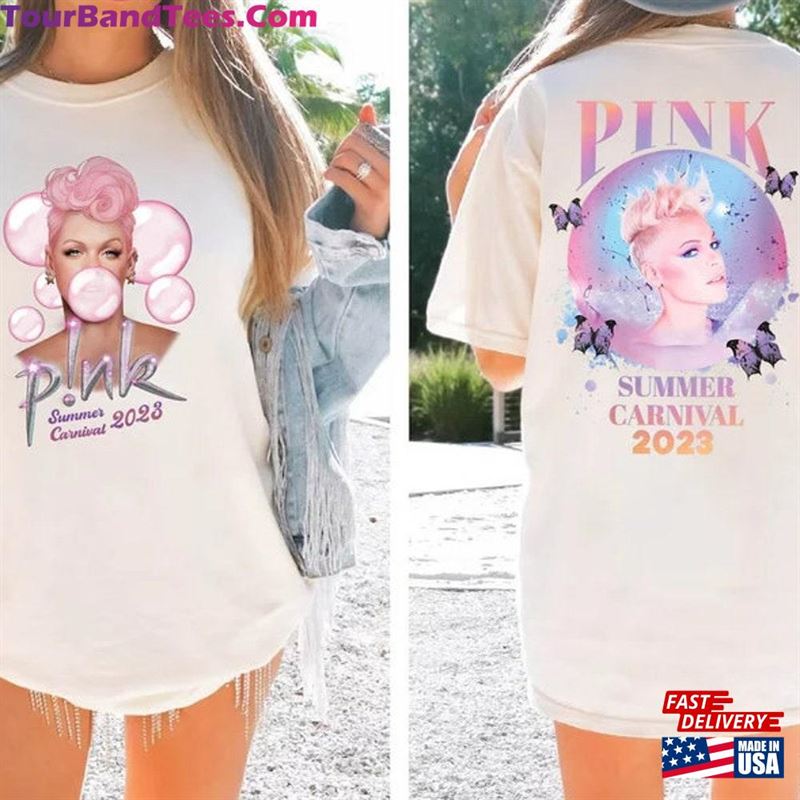 Vintage P!Nk Summer Carnival Pink Music Clothing Trustfall Album Tee Sweatshirt T-Shirt 29Uf136910 – Utopia Fashion