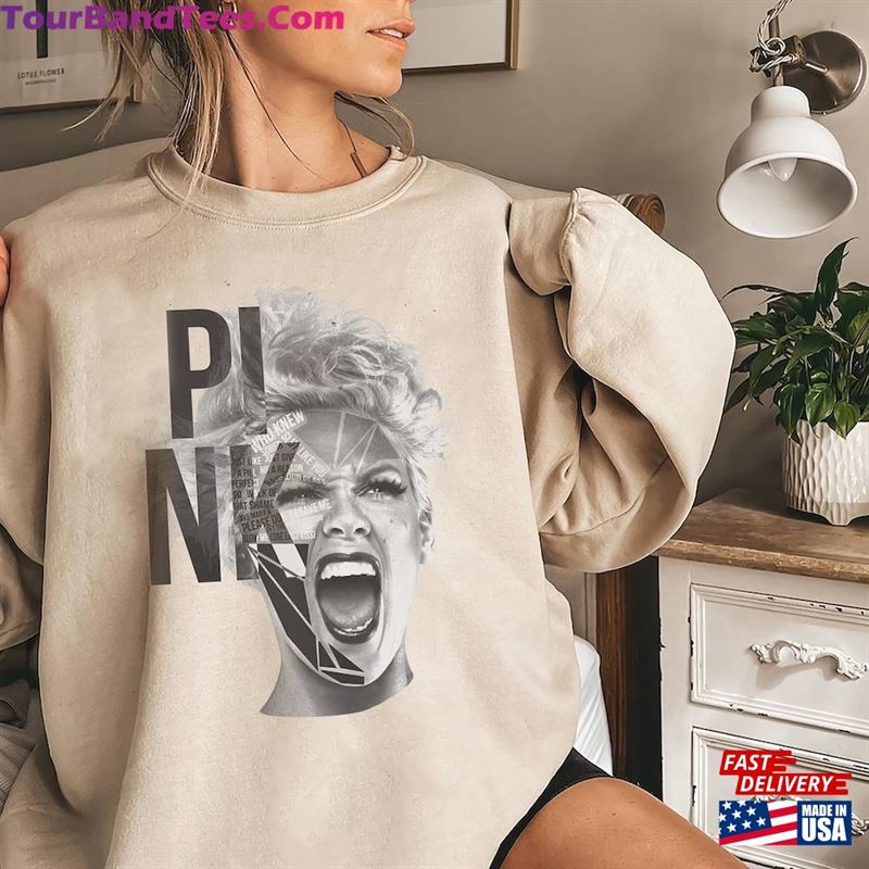 Vintage Pink Art Shirt Singer Concert P!Nk Sweatshirt Unisex 29Uf136664 – Utopia Fashion