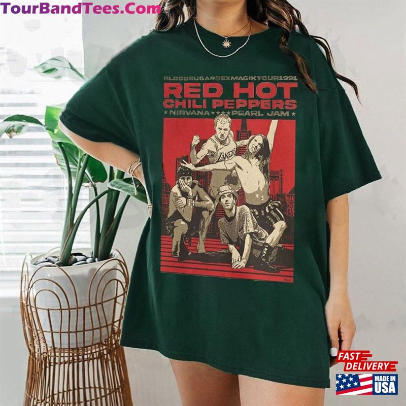 Vintage Rhcp Tour T-Shirt Red Hot Chili Peppers Sweater Tee Classic 29Uf123219 – Utopia Fashion