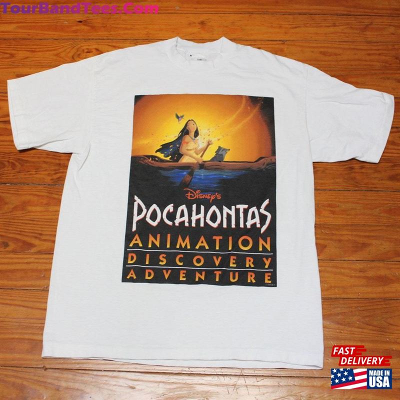 Vintage T-Shirt Disney’S Pocahontas Animation Discovery Adventure (90S Sweatshirt Classic 29Uf131453 – Utopia Fashion