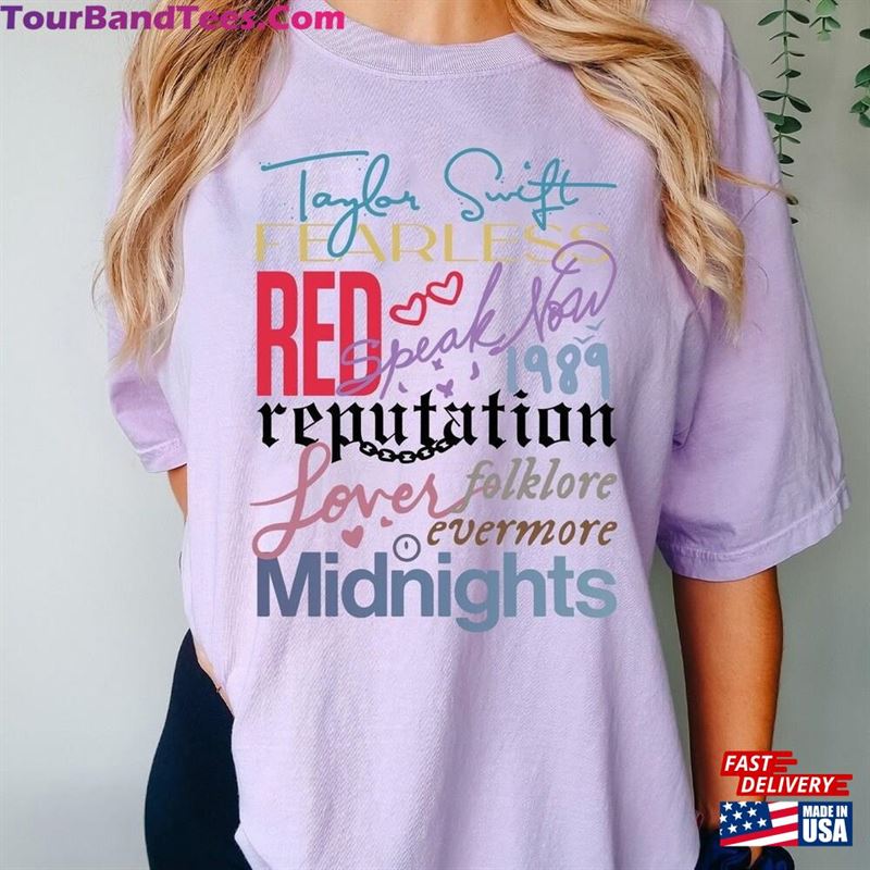 Vintage Taylor The Eras Tour Shirt Album Logo Swiftie Merch Sweatshirt T-Shirt 29Uf124253 – Utopia Fashion