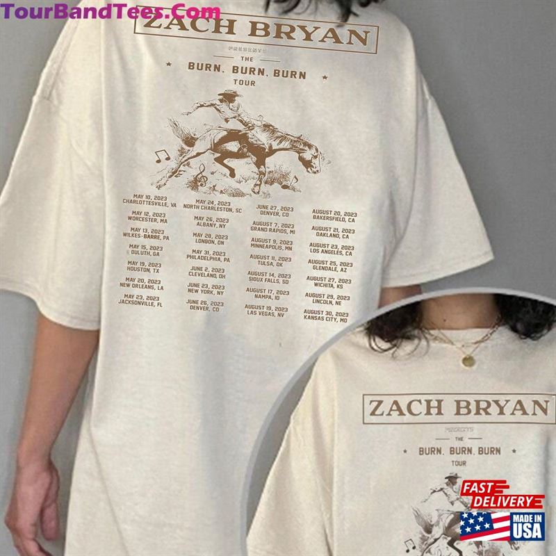 Vintage Zach Bryan Shirt Burn Tour Concert T-Shirt Sweatshirt 29Uf119249 – Utopia Fashion