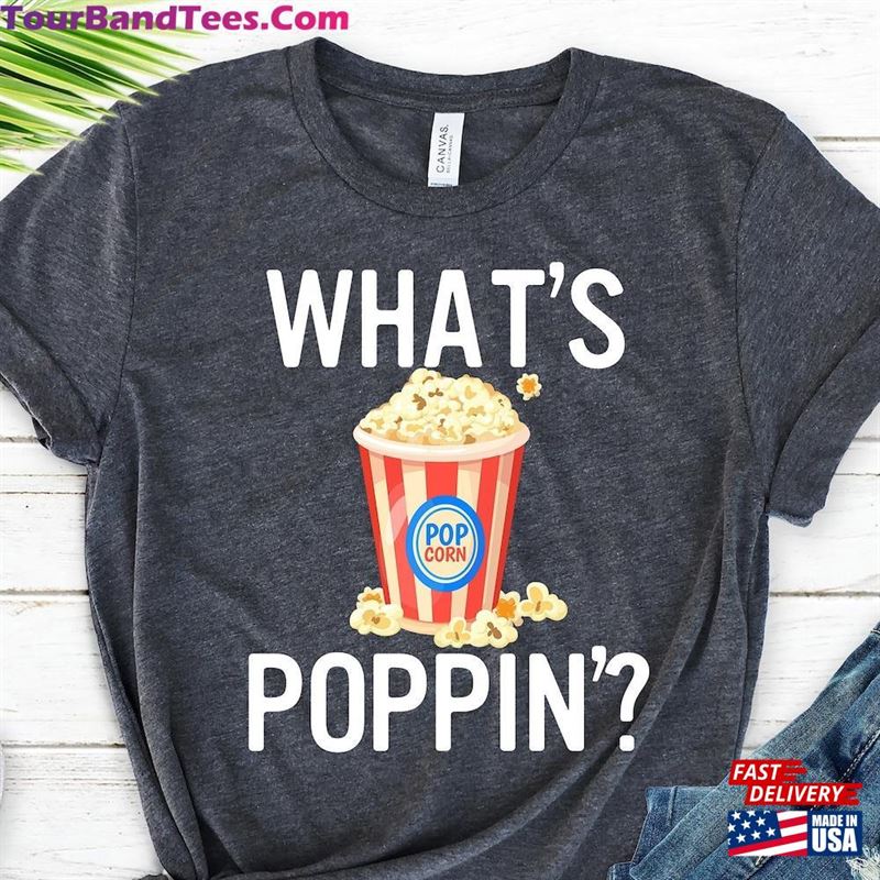 What’S Poppin Shirt Cool Popcorn Pun Sweatshirt Hoodie 29Uf123177 – Utopia Fashion