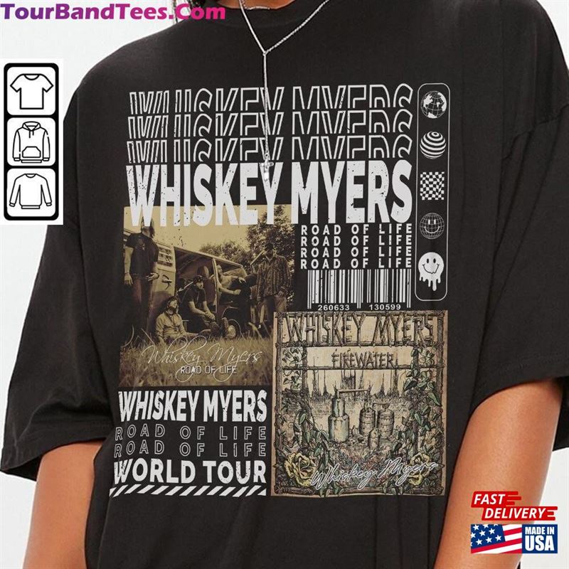 Whiskey Myers Music Shirt Merch Vintage World Tour Tickets Album Road Of Life Graphic Tee 90S Y2K Gift For Fan L905M Unisex Hoodie 29Uf122861 – Utopia Fashion