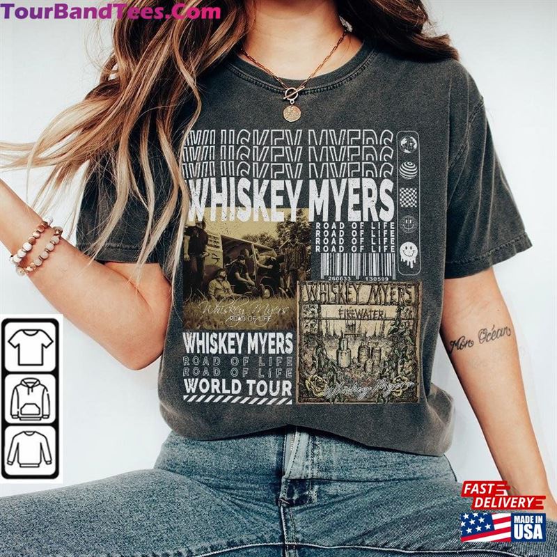 Whiskey Myers Music Shirt Merch Vintage World Tour Tickets Album Road Of Life Graphic Tee 90S Y2K Gift For Fan L905M Unisex Hoodie 29Uf122861 – Utopia Fashion