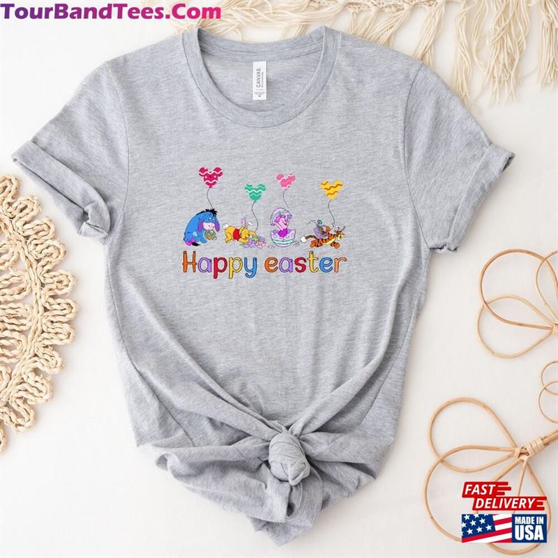 Winnie The Pooh And Friends Happy Easter Shirt Disney Bunny Hoodie Sweatshirt Cristian Classic Unisex 29Uf141311 – Utopia Fashion