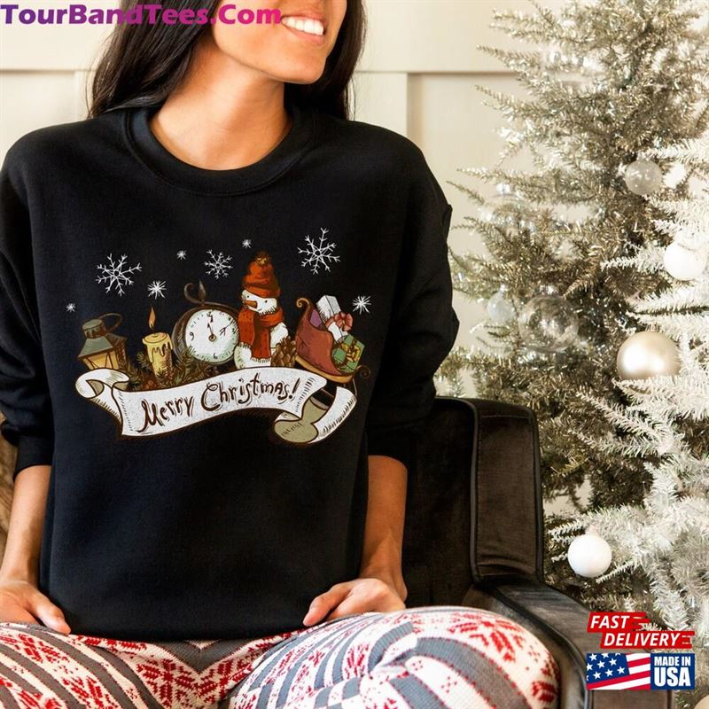 Womens Christmas Sweatshirt Crewneck Tree Classic T-Shirt 29Uf141367 – Utopia Fashion