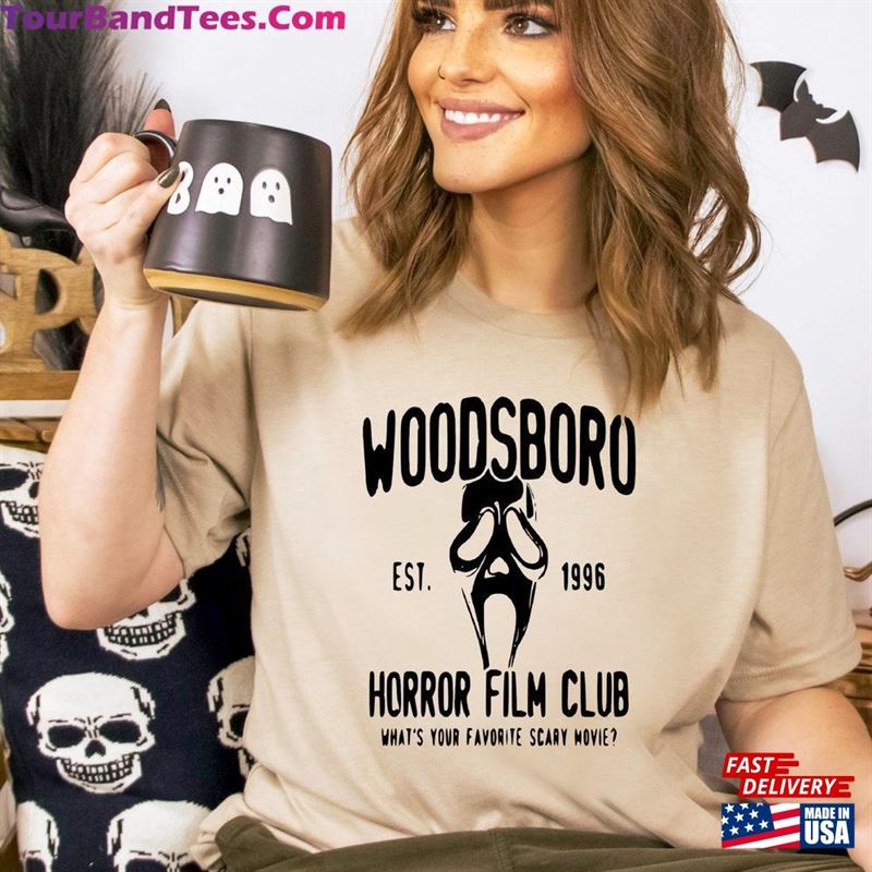 Woodsboro Horror Club Shirt Scary Movie Scream Sweatshirt Classic 29Uf122862 – Utopia Fashion