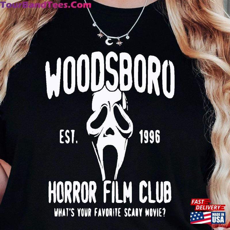 Woodsboro Horror Club Shirt Scary Movie Scream Sweatshirt Classic 29Uf122862 – Utopia Fashion