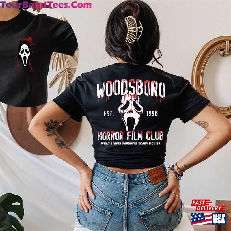 Woodsboro Horror Film Club Sided Shirt T-Shirt Scream Hoodie Classic 29Uf131852 – Utopia Fashion