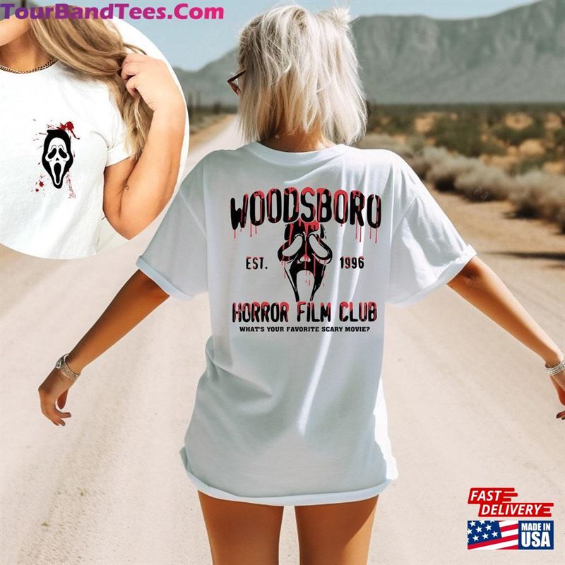 Woodsboro Horror Film Club Sided Shirt T-Shirt Scream Hoodie Classic 29Uf131852 – Utopia Fashion