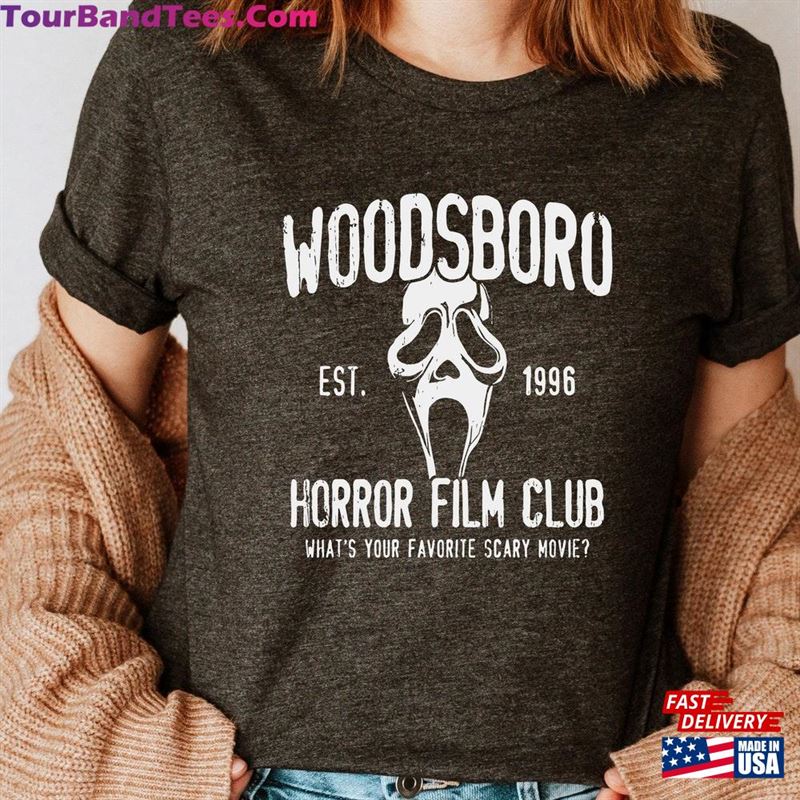 Woodsboro Horror Film Club Shirt Scream Ghostface T-Shirt Hoodie Classic 29Uf123472 – Utopia Fashion