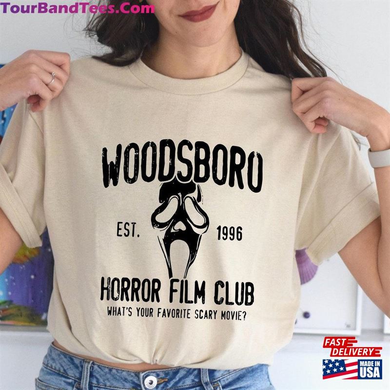 Woodsboro Horror Film Club Shirt Scream Ghostface T-Shirt Hoodie Classic 29Uf123472 – Utopia Fashion