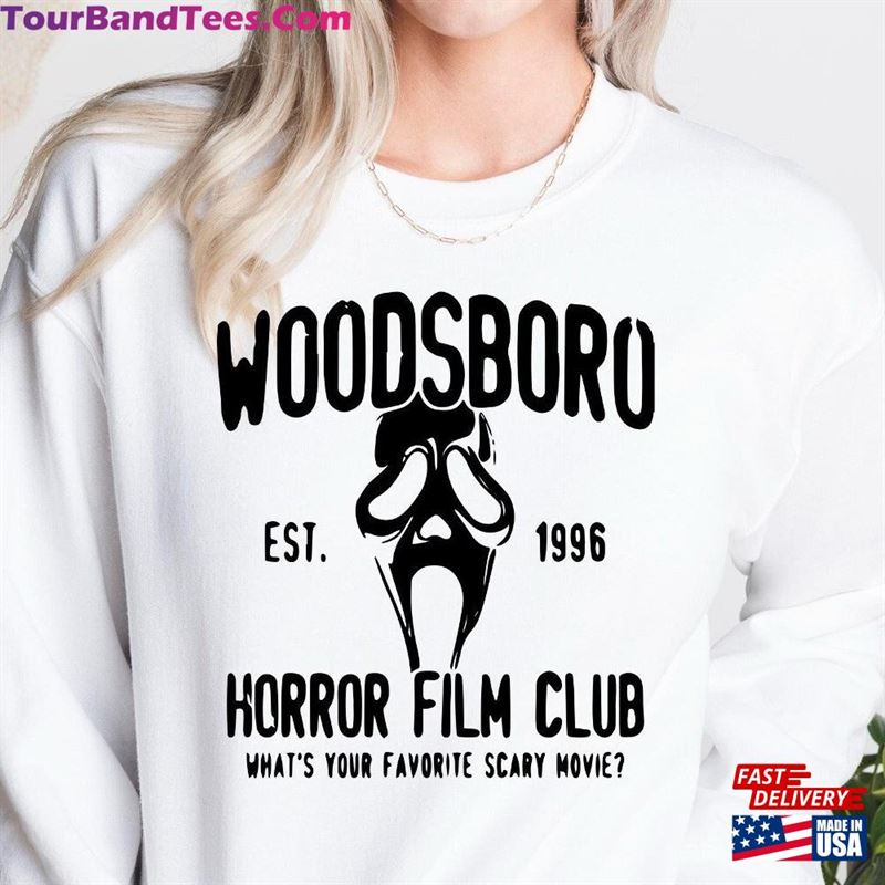 Woodsboro Horror Film Club Sweatshirt Halloween Ghost Face Sweater T-Shirt Classic 29Uf122286 – Utopia Fashion