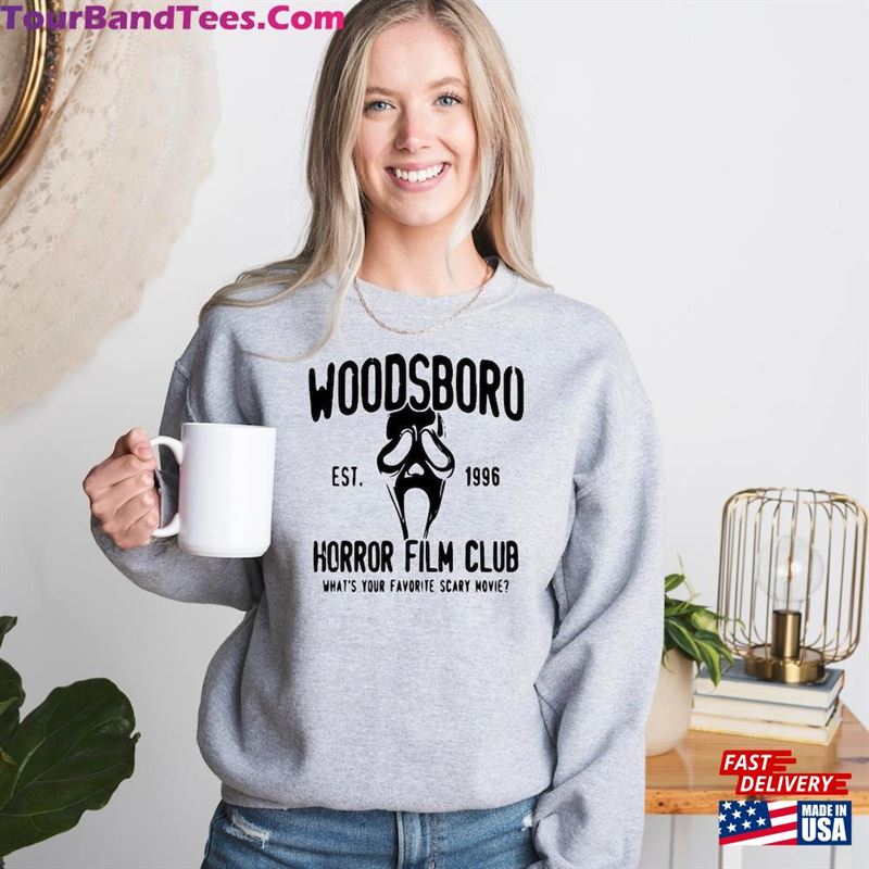 Woodsboro Horror Film Club Sweatshirt Halloween Ghost Face Sweater T-Shirt Classic 29Uf122286 – Utopia Fashion