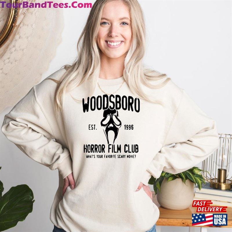 Woodsboro Horror Film Club Sweatshirt Halloween Ghost Face Sweater T-Shirt Classic 29Uf122286 – Utopia Fashion