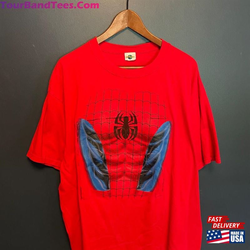 Y2K Universal Studios Spider Man Padded Chest T-Shirt Tee Size Large Classic Unisex 29Uf122263 – Utopia Fashion