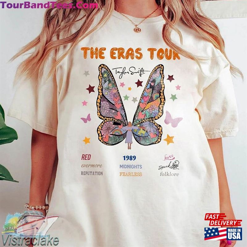 Youth T-Shirt The Eras Tour Butterfly Shirt Taylor Midnights Retro Hoodie Sweatshirt 29Uf122666 – Utopia Fashion