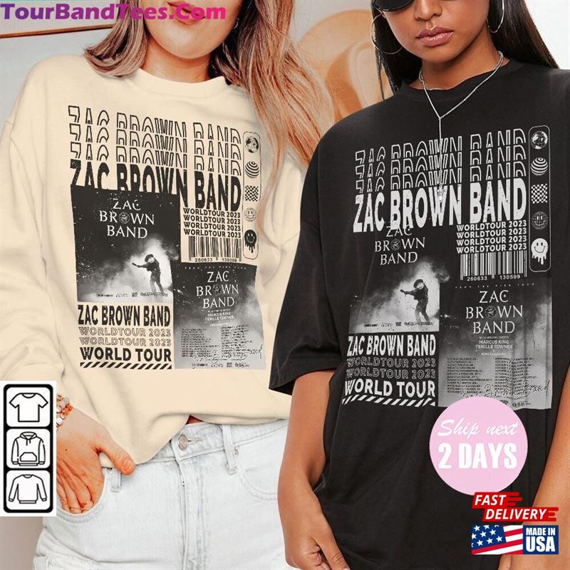 Zac Brown Band Music Shirt Sweatshirt Y2K Merch Vintage 90S From The Fire Tour Tickets Album Graphic Tee Hoodie Classic 29Uf122679 – Utopia Fashion