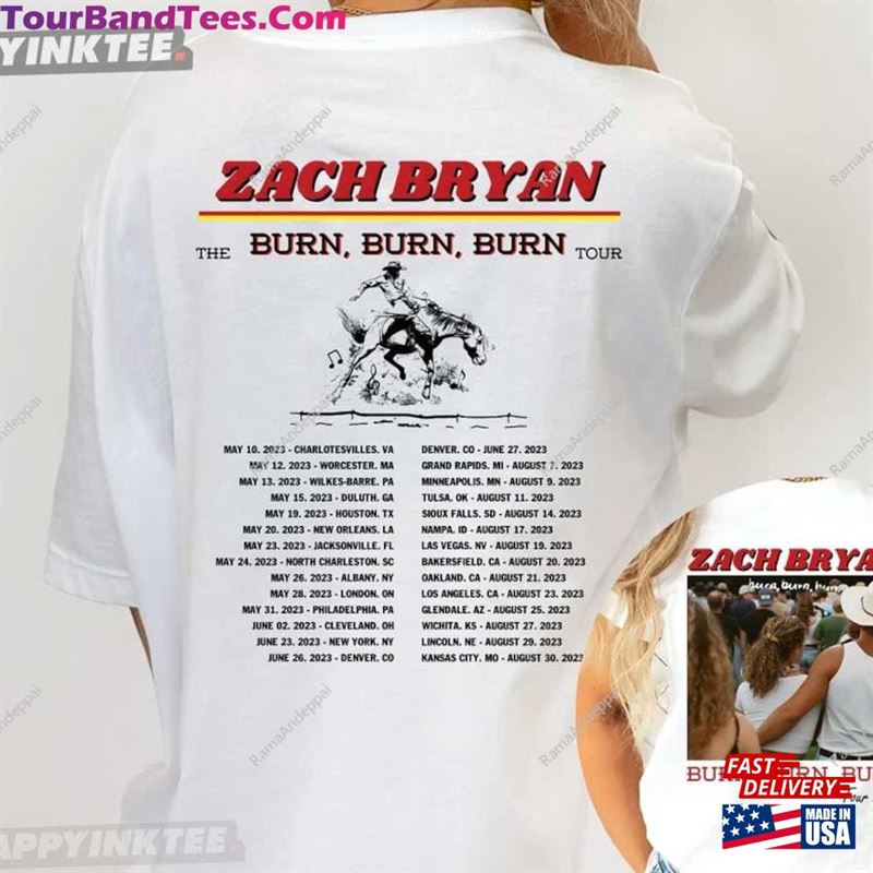 Zach Bryan Burn Tour Country Music T-Shirt Bring Your Ideas Hoodie Sweatshirt 29Uf136807 – Utopia Fashion