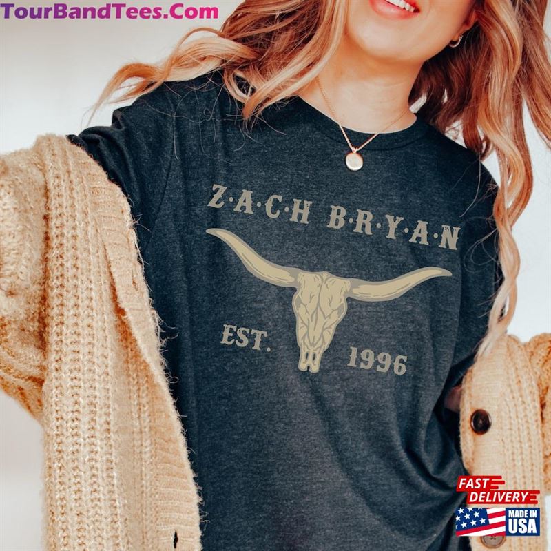 Zach Bryan Est T-Shirt Bullhead Shirt Country Music Unisex 29Uf136513 – Utopia Fashion